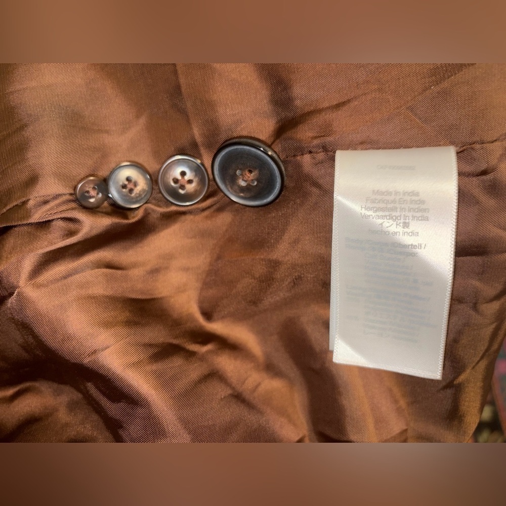 🧥 NWOT Alexa Chung × Madewell Double-Breasted Suede Overcoat – Sz 12 (Sold Out) - Picture 9 of 11